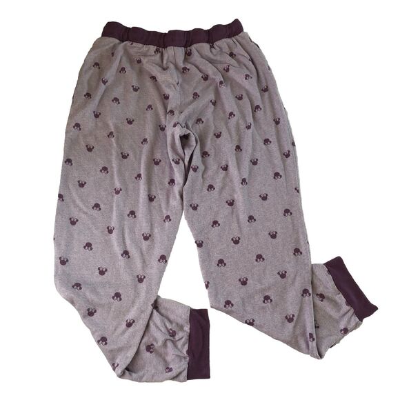 Disney Womens Minnie Mouse Pajama JoggerPants Pockets Purple Size Medium - Picture 3 of 16
